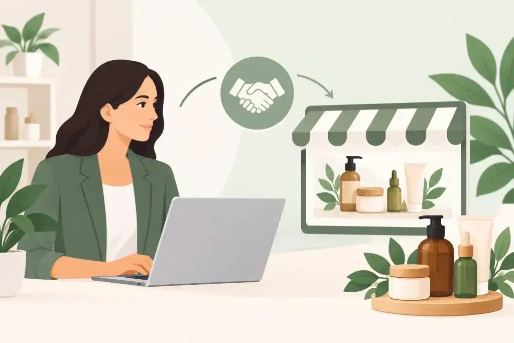 Reseller Launch Example for Natural Beauty Stores